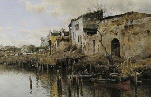 Emilio Sánchez Perrier (1855-1907) - Triana (1889) - Sevilla Bellas Artes